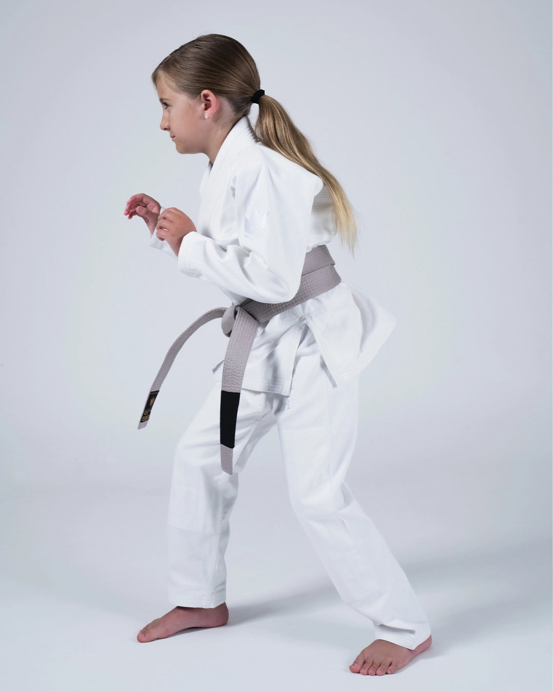 Kingz Born to Rule Youth BJJ Gi - White