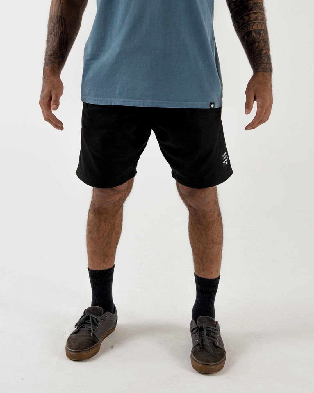 Kingz Casual Men's Gi Shorts - Black