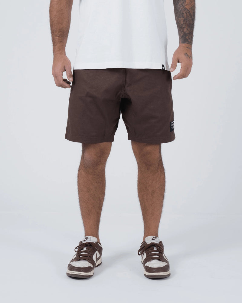 Kingz Casual Men's Gi Shorts - Brown