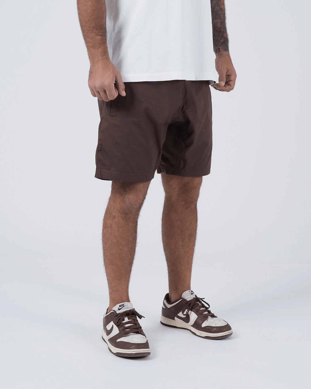 Kingz Casual Men's Gi Shorts - Brown