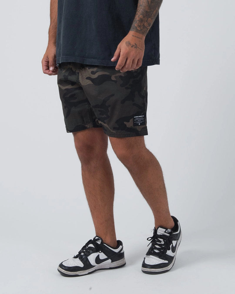Kingz Casual Men's Gi Shorts - Military Green
