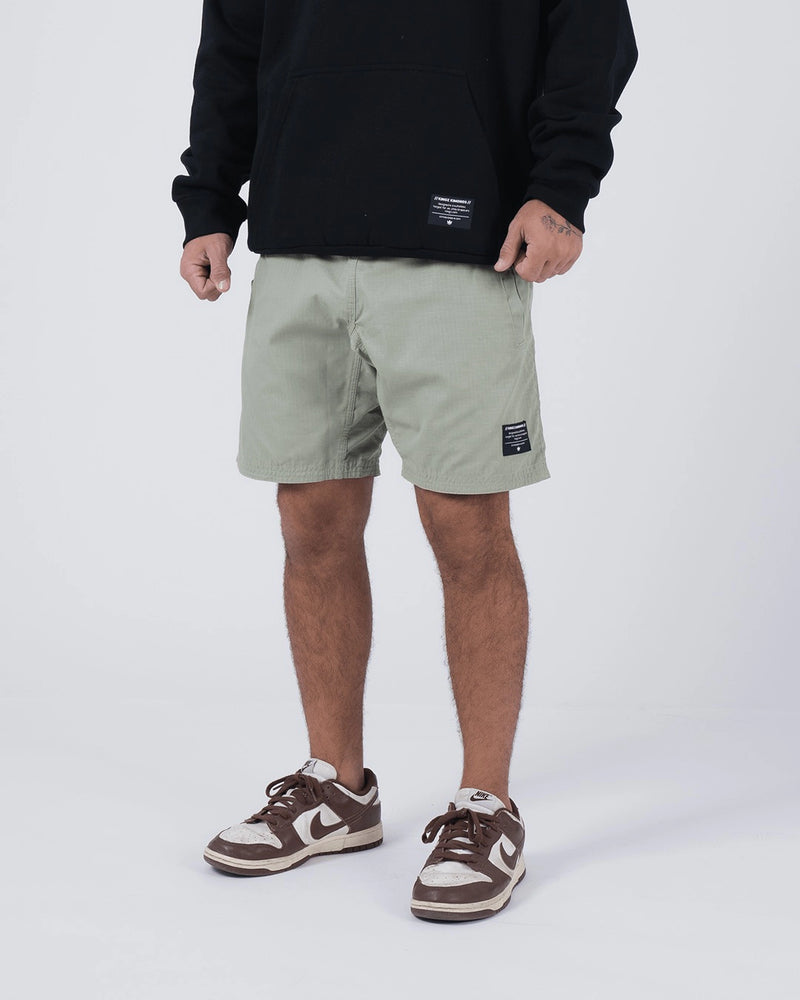 Kingz Casual Men's Gi Shorts - Military Green