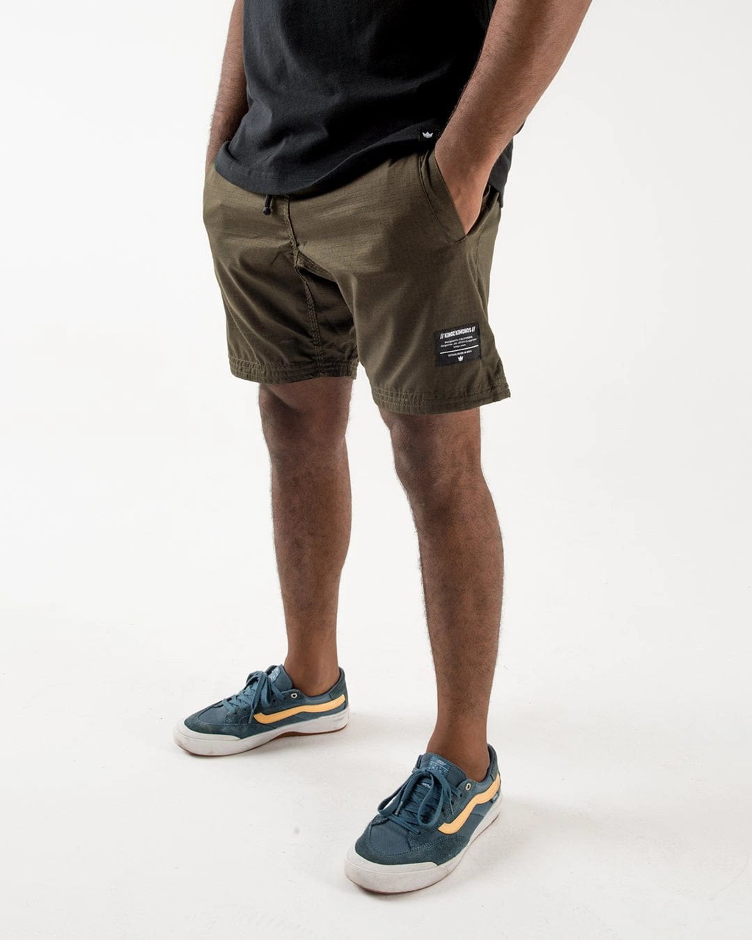 Kingz Casual Men's Gi Shorts - Military Green