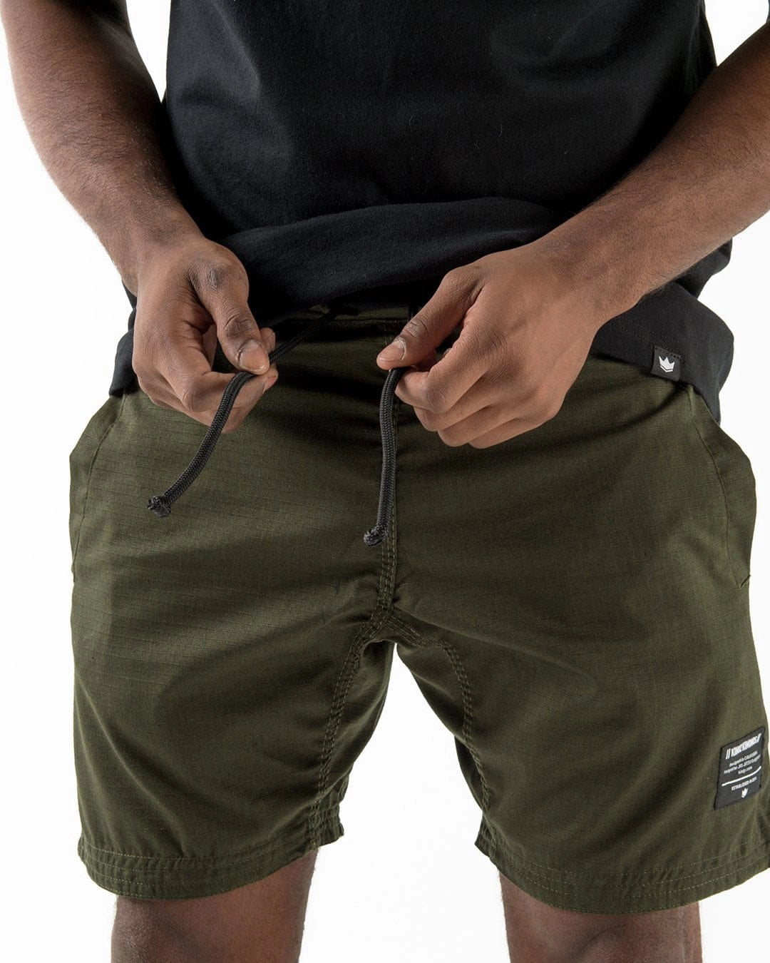 Kingz Casual Men's Gi Shorts - Military Green