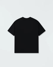 Kingz Kore V2 Tee - Flat Lay Back View - Clean Back Design - Black Heavyweight BJJ Premium T-Shirt