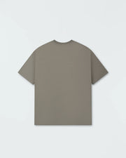 Kingz Kore V2 Tee - Flat Lay Back View - Clean Minimal Back - Mossy Green Heavyweight BJJ Premium Tee
