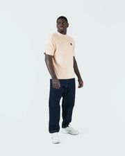 Kingz Jiu Jitsu Motion Tee - Full Body Lifestyle Front - Peach 280 GSM Pigment Dye BJJ T-Shirt