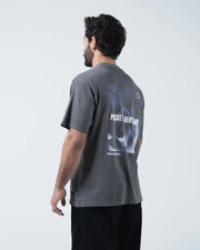 Kingz Gentle Art Tee - Back View - Pursue The Gentle Art Large Back Print Graphic - Grey BJJ Tee