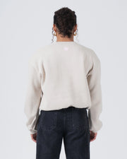 Kingz Script Women's Crewneck - Rear View - Full Back Panel and Neck Crown - French Oak - Women's BJJ Crewneck