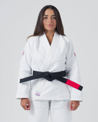 Empowered Women's Jiu Jitsu Gi - White White from Kingz