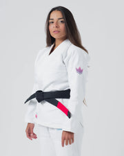 Empowered Women's Jiu Jitsu Gi - White from Kingz