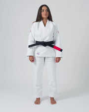 Empowered Women's Jiu Jitsu Gi - White from Kingz