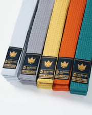 Kingz Gold Label V2 Kids Belt Solid Color - All Youth Rank Colors - Brazilian Jiu-Jitsu Kids Belt Collection