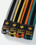 Kingz Gold Label V2 Kids Belt Black Stripe - All Youth Rank Colors - Brazilian Jiu-Jitsu Kids Belt Collection