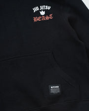 Kingz Beast Youth Hoodie - Pocket Detail - Chest Logo and Woven Kingz Label - Black - Youth BJJ Hoodie [color:Black]