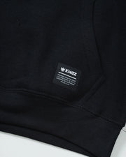 Kingz Submission Hunter Youth Hoodie - Label Detail - Woven Kingz Patch and Ribbed Hem - Black - Youth BJJ Hoodie [color:Black]