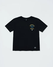 Kingz Submission Hunter Youth Tee - Front View - Panther Chest Graphic - Black Youth BJJ Training Tee [color:Black]