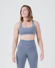 Kore Women's Sports Bra - Smoke Blue from Kingz