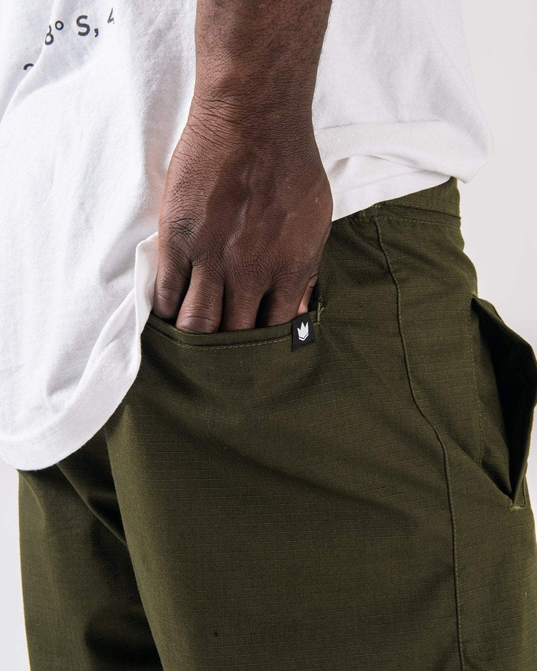 Kingz Casual Rip Stop Men's Gi Pants - Military Green