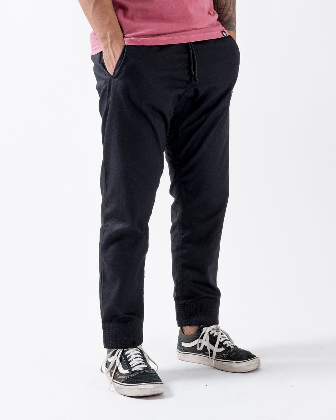 Kingz Casual Rip Stop Men's Gi Pants - Black
