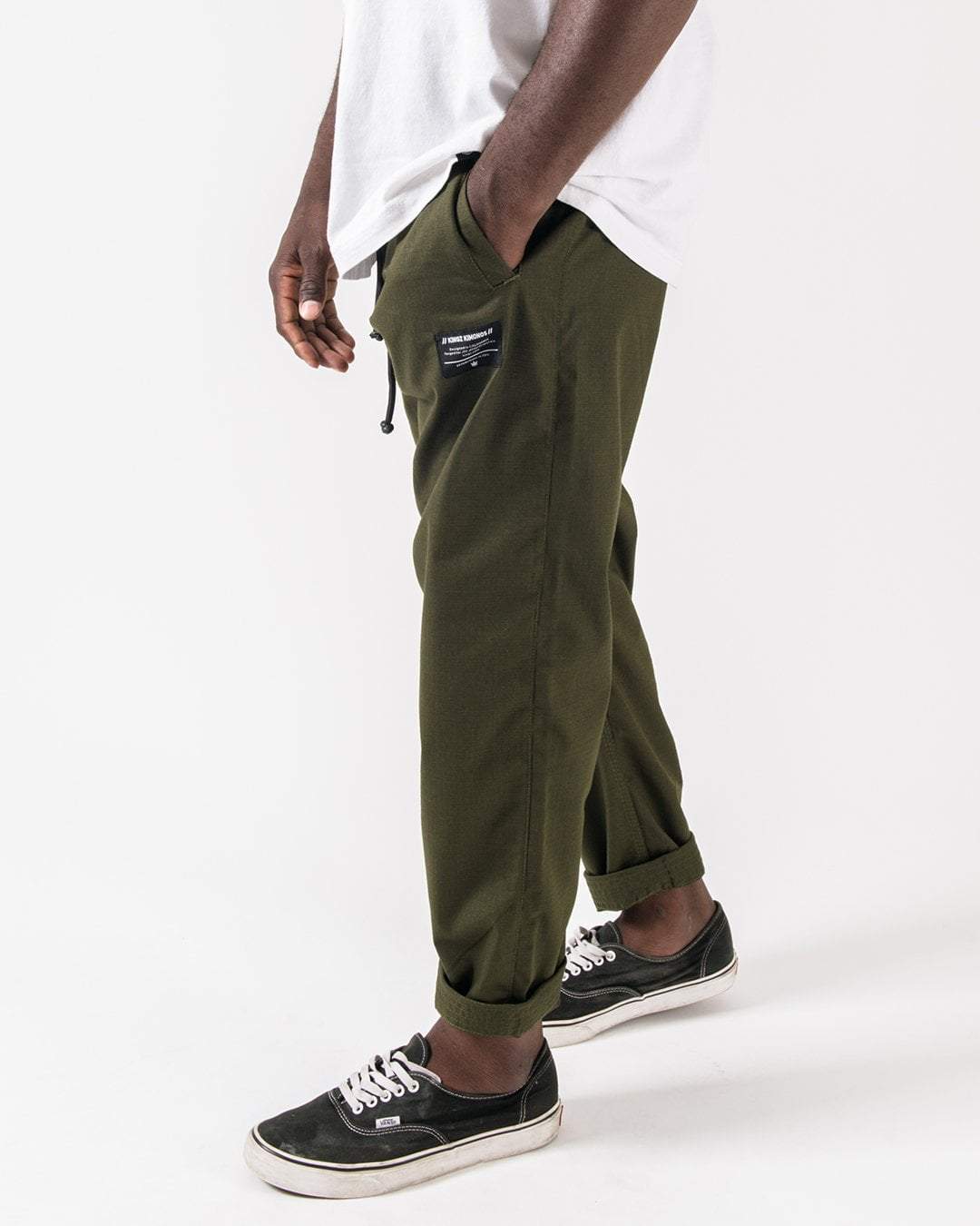 Kingz Casual Rip Stop Men's Gi Pants - Military Green